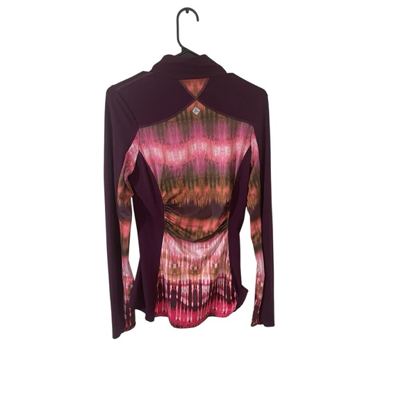 Prana Sierra 1/4 Long Sleeve Reflective Running Shirt Women's‎ Small Cycling - Picture 3 of 7